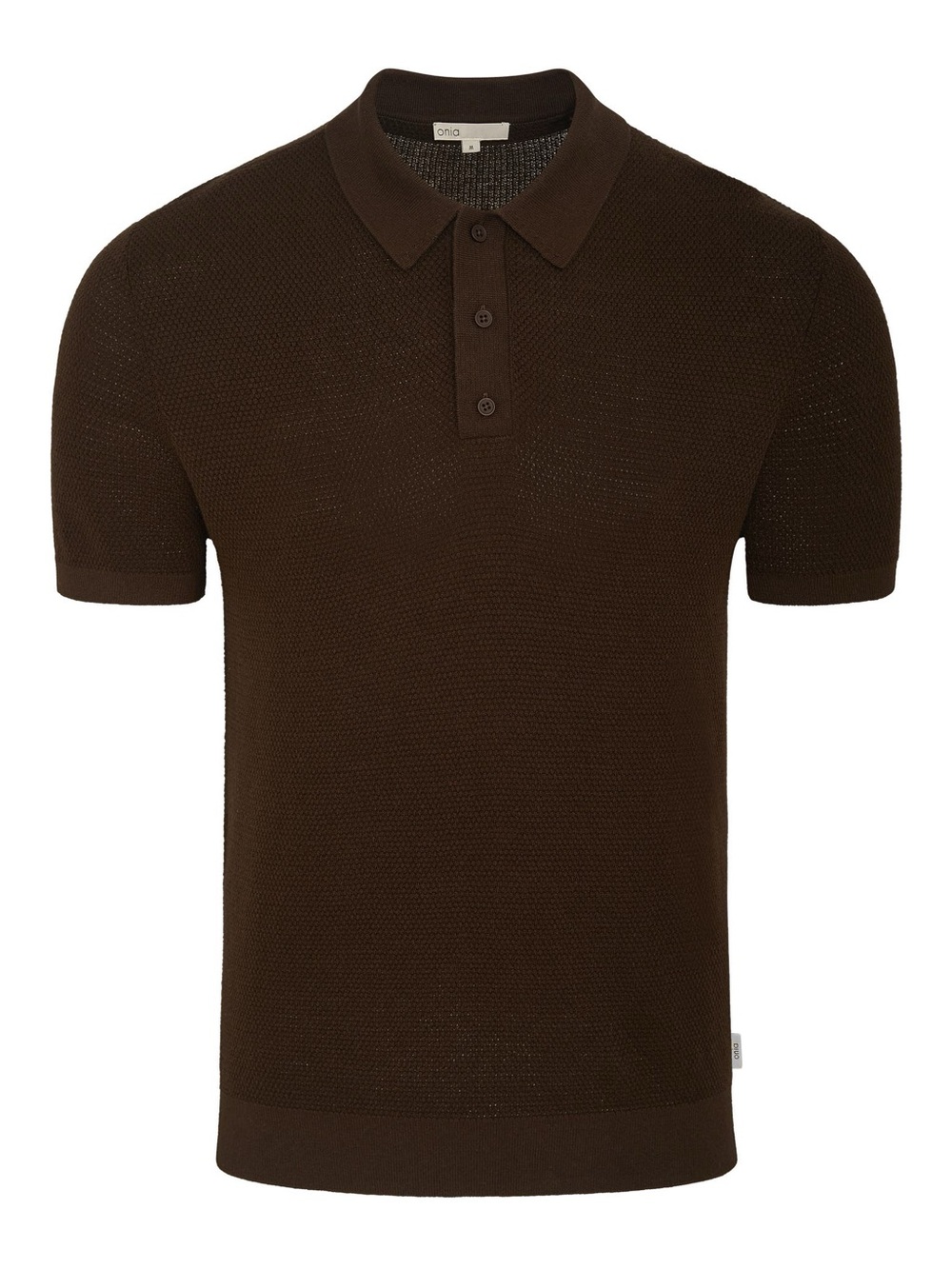 ONIA Cotton Textured Knit Polo